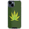 Marijuana Leaf Light Green iPhone 15 Clear Case